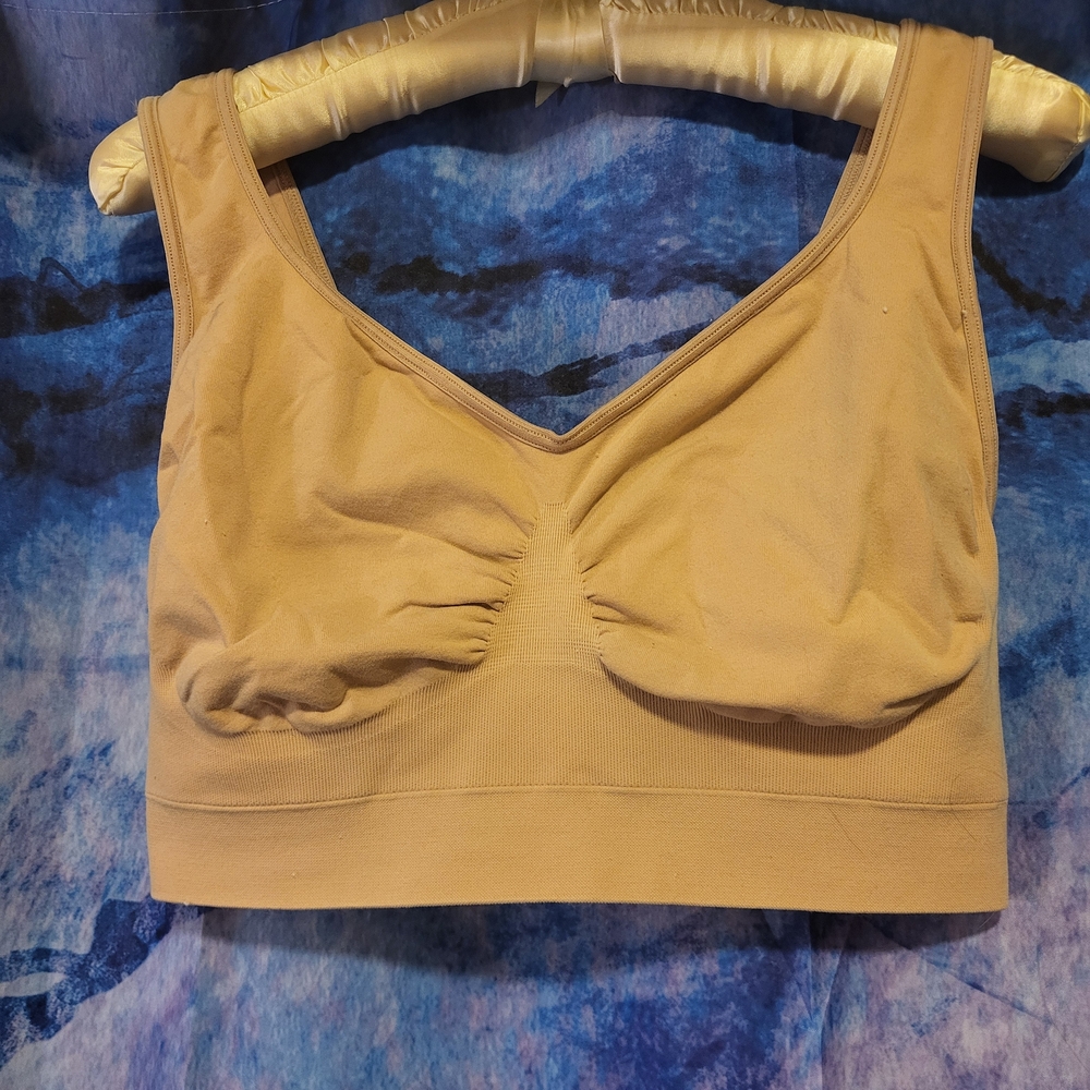 Rhonda Shear Tan Seamless Bra